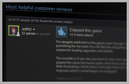 Gaming reviews